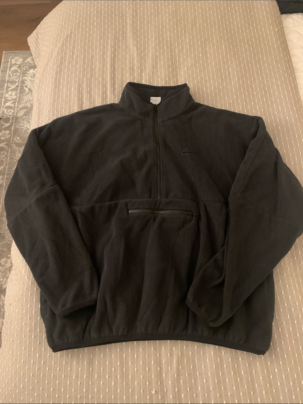 Nike Black Quarter-Zip Fleece Pullover